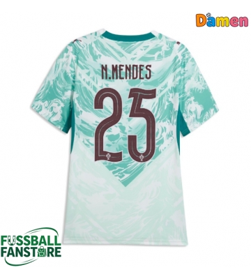 Portugal Nuno Mendes #25 Replik Auswärtstrikot Damen WM 2026 Kurzarm
